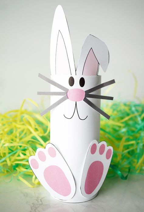 Bunny Craft Ideas, Eater Crafts, Easter Rabbit Crafts, Easter Bunny Craft, Bunny Craft, Paper Bunny, Easter Arts And Crafts, Rabbit Crafts, Easter Bunny Crafts