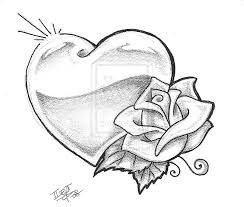 27 Tattoo, Tattoo Old School, Tattoo Heart, Tattoo Zeichnungen, Chicano Drawings, Drawing Hair, Rose Tattoo Design, Hearts And Roses, Heart Drawing