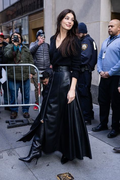 Cami Morrone, Rockstar Style, Camila Morrone, Celebrity Sightings, Moda Chic, Press Tour, Looks Black, Nova York, March 1