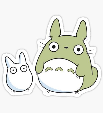 My Neighbor Totoro Stickers | Redbubble Totoro Stickers, Totoro Crafts, Stickers Cool, Free Vintage Printables, Green Sticker, Stickers Cute, Unique Sticker, Weird Creatures, My Neighbor Totoro