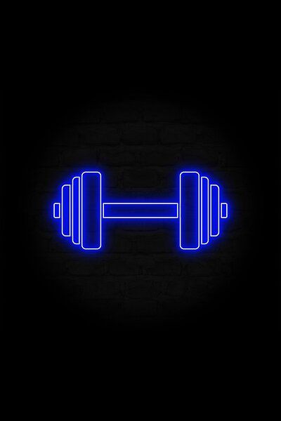 Dumbbell Picture, Blue Gym Aesthetic, Gym Icons, 80s Synthwave, Gym Icon, Gym Wallpaper, Black And White Instagram, Fitness Icon, Gym Art