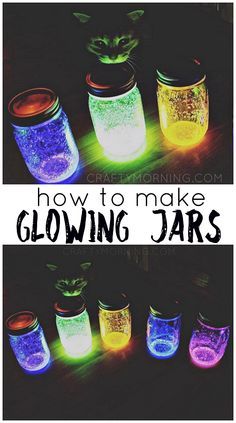 Glow In Dark Table Decorations, Glow In The Dark Mason Jars Diy, Light Up The Night Theme, Glow In The Dark Mason Jars, Glow Stick Decorations, Glow Dance Party Decorations, Glow In The Dark Decor, Glow Stick Activities, Light Party Ideas