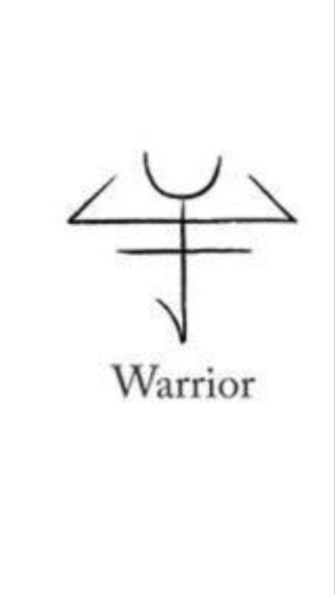 Female Warrior Tattoo Minimalist, Warrior Symbols Tattoo Female, Discipline Symbol Tattoo, Female Fighter Tattoo, Brave Symbol Tattoo, Bravery Tattoo Symbol, Fighter Tattoo Woman Symbol, Symbol For Fighter, Tattoos That Mean Freedom