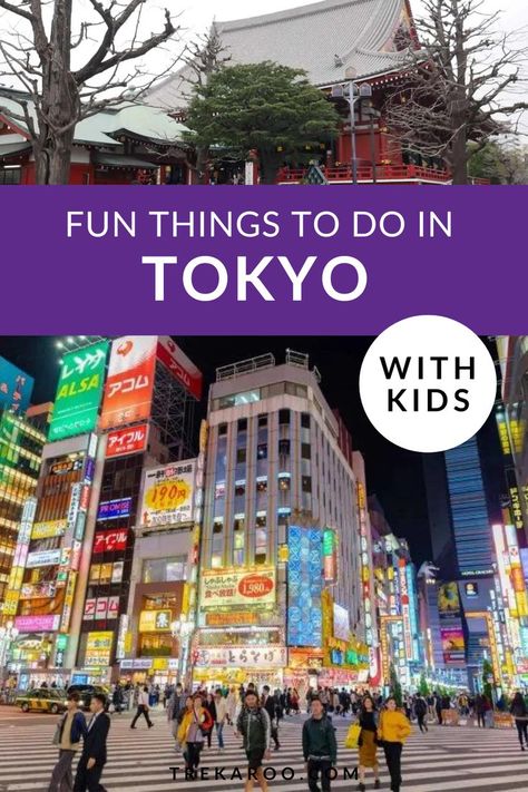 Fun Things to do in Tokyo with Kids Tokyo With Kids, Unique Travel Destinations, Vacation Bucket List, Robot Restaurant, Things To Do In Tokyo, Sensoji Temple, Visit Tokyo, Japan Travel Tips, Digital Museum