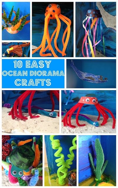 Biome Project Ideas Ocean, Ocean Diorama Ideas, Ecosystems Diorama, Shoe Box Diorama, Ocean Diorama, Ocean Art Projects, Biomes Project, Diorama Kids, Ecosystems Projects