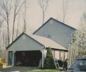 Addition Over Garage Before And After, Garage Addition With Master Suite Above, Over Garage Addition, Addition Above Garage, Above Garage Addition, Adding Second Story, Addition Over Garage, Two Story Garage, Multigenerational House Plans