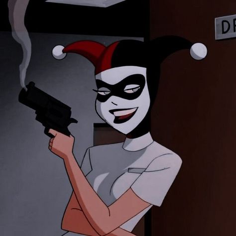 Harely Quinn Aesthetic, Old Cartoons Aesthetic, Comic Joker, Quinn Aesthetic, Harley Quinn Icon, Dc Aesthetic, Joker Cartoon, Harley Quinn Quotes, Aesthetic Cartoon