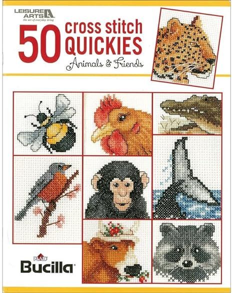 Amazon.com: LEISURE ARTS Stitch Animals Cross Stch Quickies Animls Bk Cow Cross Stitch, Bird Cross Stitch, Holiday Cross Stitch Patterns, Cross Stitch Books, Cross Stitch Bookmarks, Stitch Book, Floral Cross Stitch, Leisure Arts, Friends Show