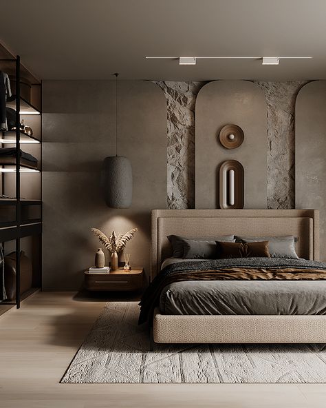 WABI-SABI BEDROOM :: Behance Wabi Sabi Interior Bedrooms, Wabi Sabi Style Bedroom, Wabi Sabi Bedroom Design, Bedroom Wabi Sabi, Hotel Suite Design, Japandi Style Bedroom, Wabi Sabi Bedroom, Wabi Sabi House, Wabi Sabi Interior Design