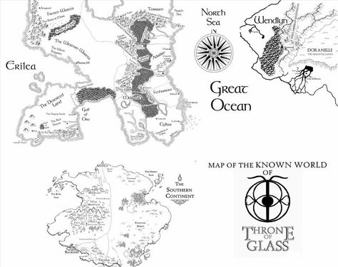 Wendlyn Map, Southern Continent Tog, Tog Map, Throne Of Glass Map, Acotar Map, Book Maps, Rowan Whitethorn, Throne Of Glass Fanart, Sara J Maas