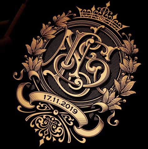 Lettering Tattoo Design, Dr Tattoo, Victorian Lettering, Lettering Tattoo, Tattoo Lettering Fonts, Monogram Logo Design, Vintage Lettering, Vintage Typography, Luxury Logo