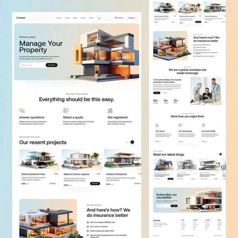 Home Estate Website Design🤩 Addtional, If you are looking for a professional website service, I’m here to bring your vision to life. We offer in our service : 1. Custom Web Design 2. Responsive Design 3. E-commerce Solutions 4. Content Management 5. SEO 6. UX Design 7. Maintenance & Support 8. Analytics & Reporting Elevate your online presence with our comprehensive Web Design Services. Concepts : @orixcreative #Website #oripio #ui #landingpage #homepagedesign #Figma #uxui #Dig... 2023 Real Estate, Real Estate Landing Pages, Model Website, Real Estate Website Design, Website Landing Page, Ui Design Trends, Gui Design, Real Estates Design, Ui Design Website
