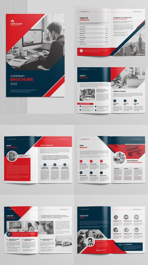 This Brochure Template Contains 16 Pages. You can use this brochure for your business purpose or other sectors. You can easily change all text, colors, images, etc. Business Model Canvas Examples, Indesign Layout, Creative Proposals, Corporate Profile, Business Model Canvas, Page Layout Design, Company Brochure, Brochure Layout, Indesign Templates