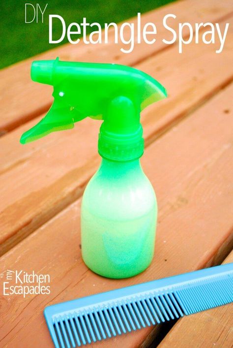 DIY detangle spray Hair Diy, Diy Cosmetics, Homemade Beauty, Diy Body, Diy Health, Kids Hair, Homemade Beauty Products, Hair Stuff, Diy Hair