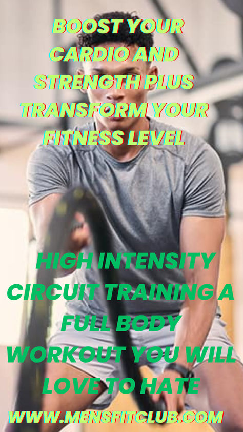 Person performing high-intensity circuit training exercises in a modern gym, featuring a mix of strength and cardio movements like kettlebell swings, push-ups, and box jumps. Energetic and motivational vibe with text overlay: 'Crush Your Goals with High-Intensity Circuit Training! Interval Training Workout, Circuit Training Workouts, Training Workouts, Hiit Workouts, Circuit Training, High Intensity Interval Training, Interval Training, A Workout, Hiit Workout