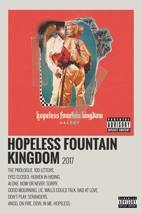 Hopeless Fountain Kingdom Aesthetic, Polaroid Album Cover, Halsey Hopeless Fountain Kingdom, Halsey Poster, Halsey Album, Halsey Songs, Polaroid Album, Hopeless Fountain Kingdom, Album Wall