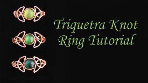 Diy Wire Rings Tutorial, Celtic Wire Jewelry, Beginner Wire Wrapping, Iris Jewelry, Celtic Triquetra, Diy Wire Jewelry Rings, Rings Wire, Wrapping Tutorial, Wire Ideas