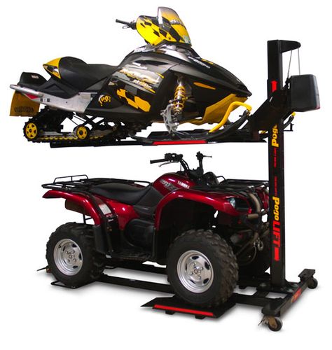 Snowmobile Lift, Atv Storage, Organization Garage, Pulley Light, Motorcycle Storage, Garage Lift, Garage Flooring, Garage Storage Solutions, Storage Products