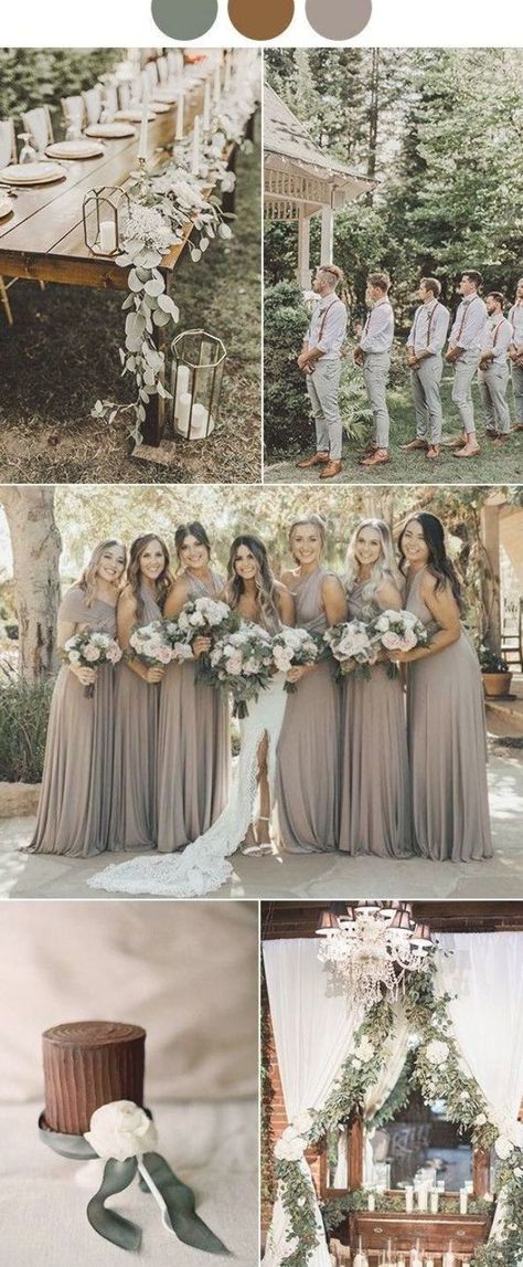 sage green and bronze vintage wedding color ideas #emmalovesweddings #weddingideas2019 Vintage Wedding Colors, Wedding Color Ideas, Mother Wedding, Vintage Wedding Theme, Sage Green Wedding, Wedding Theme Colors, Fall Wedding Colors, Wedding Color, Wedding Color Schemes