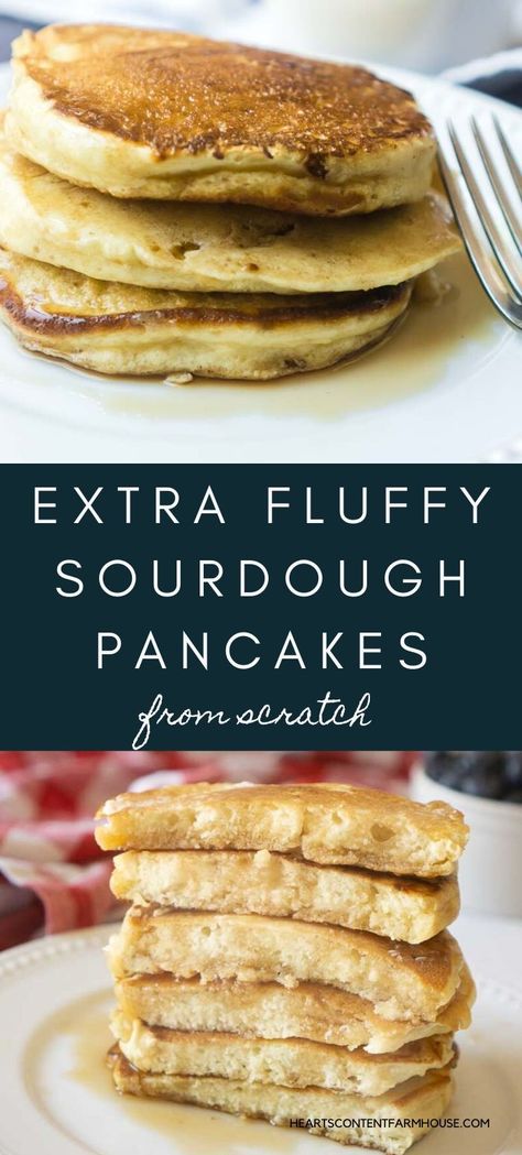 Sourdough Starter Video, Sourdough Starter Pancakes, Sourdough Discard Pancakes, Discard Pancakes, Sourdough Pancakes Recipe, Overnight Sourdough, Recipe Using Sourdough Starter, Sourdough Starter Discard Recipe, Sourdough Pancakes