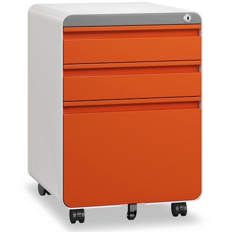 PRICES MAY VARY. [Lockable File Cabinet] Ships fully assembled except for the casters. 1 lock secures all three drawers, 2 keys in case of missing. The anti-tilt mechanism allows only one drawer to open at one time [Removable Pencil Tray] Makes your cabinet more organized and files away important documents for a compact storage solution [Hanging Bar Included] Goes with A4, F4, letter, and legal size files; Full-extension glides provide easy access to all folders [5 Utility Wheels] 2 locking and 3 Drawer File Cabinet, Drawer File Cabinet, Legal Letter, Office File Cabinets, Drawer Filing Cabinet, Metal Filing Cabinet, Printer Stand, Office Black, Mobile File Cabinet