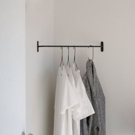 Corner Clothing Rack, Corner Clothes Rack, Modern Clothing Rack, Leather Strap Shelves, Laundry Hanger, Corner Rack, Room Organisation, Metal Clothes Rack, Wooden Wall Hooks