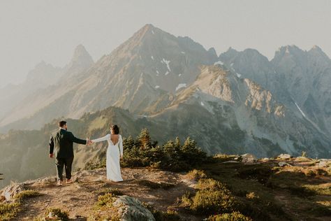 Washington Elopement Photographer | Info and packages Washington Hiking, Fire Lookout, Washington Mountains, Hiking Elopement, Washington Hikes, Washington Elopement, Western Washington, North Cascades, Alpine Lake