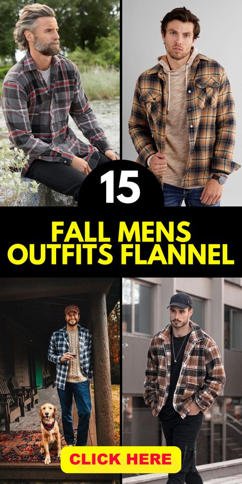 Embrace the fashion-forward appeal of black flannel shirts in men's fall outfits. The sleek and edgy vibe of a black flannel shirt pairs perfectly with jeans and boots, creating a modern and sophisticated look. Whether you're going for a casual day out or a night on the town, this ensemble showcases your impeccable style. Men Flannel Outfits, Flannel Outfits Men, Flannel Boots, Flannel Shirt Outfit, Black Flannel Shirt, Boots Outfit Men, Black Outfit Men, Shirt Outfit Men, Faded Black Jeans