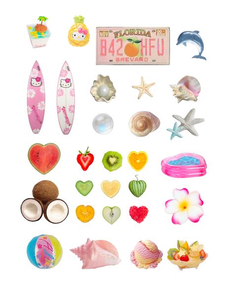 summer hello kitty beach tropical icon aesthetic fruit hawaii kawaii aesthetic beach ice cream icon png aloha florida surfer waves seashell phone case sticker coconut beach pool marine Summer Instagram Highlight Covers, Summer Icons Aesthetic, Summer Phone Theme, Summer Wallpaper Phone, Summer Widgets, Beach Stickers, Summer Stickers, Summer Phone, Summer Phone Cases