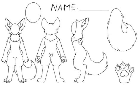 You can add horns wings and more Fox Fursona Base, Fursona Base, Fox Fursona, F2u Base, Fox Drawing, Oc Drawings, Figure Sketching, Cute Pokemon Wallpaper, Anime Base