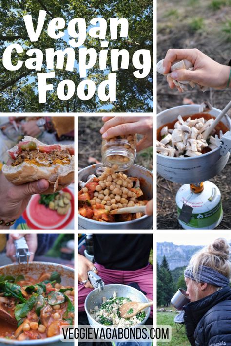 This complete guide to vegan camping food is for all you adventurous herbivores out there. It contains recipes, food tips and inside knowledge to help you make the most of your trip. #vegancampingfood #vegancampingfoodideas #vegancampingfoodmeals  #vegancampingfoodrecipes #vegancampingfoodnofridge #vegancampingfoodnocook Vegan Campfire Food, Camping Meals Vegan, Easy Vegan Camping Meals, Vegan Camping Food Make Ahead, Vegan Hiking Food, Vegan Camping Recipes, Camping Food Vegan, Vegan Travel Food, Vegetarian Camping Meals