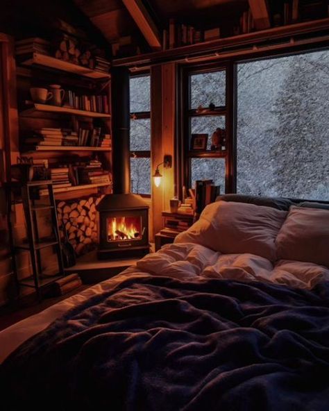 lovers._.natures on Instagram: "Relaxing! What is your favourite 1….2?❄️☃️ Follow us 👉 @yourlifenature for more #christmas #christmastree #christmastime #winter #winters #wintervibes #winternails #snow #snowwhite #relax #nature #naturelovers #naturephotography #natureza #naturegram" Cozy Cabin Bedroom, Dream Home Library, Cozy Winter Cabin, Relax Nature, Inspiration Interior Design, Log Cabin Living, Cabin Living Room, Winter Bedroom, Cabin Bedroom