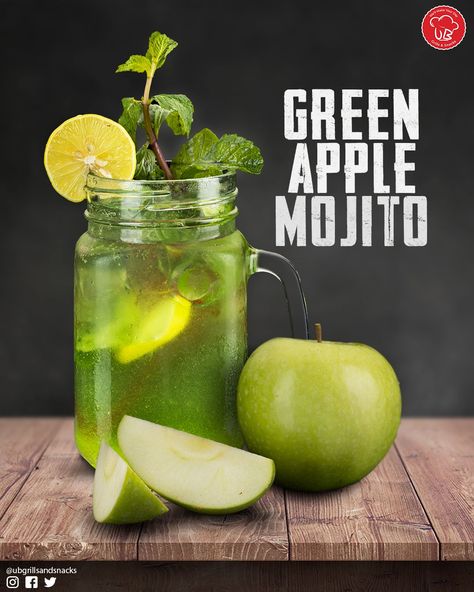 GREEN APPLE MOJITO . Try our best seller Green Apple Mojito. . We Will Make Your Day... . . #greenapple #apple #mojito #thrissurfoodies #instagood #fruit #foodie #food #foodporn #instafood #cocktails #iceeating #drinks #foodphotography #chocolate #cool #love #summer Green Apple Cocktail, Green Apple Mojito, Apple Mojito, Apple Cup, Foodie Food, Kiosk, Green Apple, Design Product, Mocktails