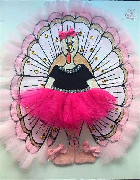 Disguise A Turkey Ballerina, Turkey Art Projects, Disguise A Turkey, Paper Turkey, Turkey Costume, Turkey Disguise Project, Turkey Project, Turkey Disguise, Tom Turkey