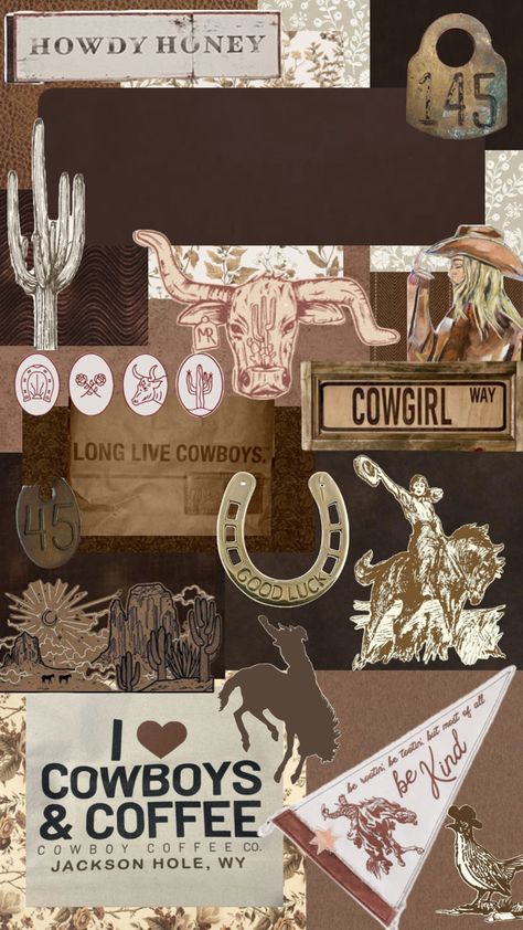 Punchy Western Wallpaper Iphone, Western Grunge Aesthetic, Aesthetic Lock Screen Wallpaper, Wallpaper Country, Aesthetic Lock Screen, Cowgirl Room, Western Grunge, Cute Images For Wallpaper, Cowboy Coffee