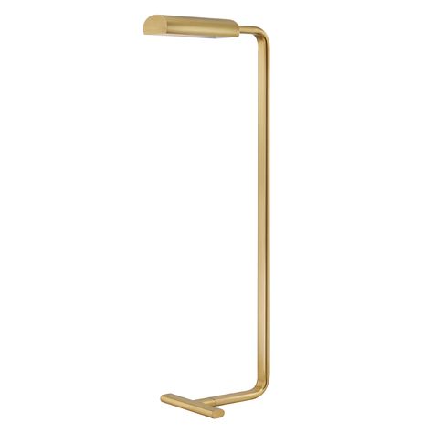 RENWICK L1518-AGB | Hudson Valley Lighting Group Brass Floor Lamp, Led Floor Lamp, Hudson Valley Lighting, Modern Floor Lamps, Reading Lamp, Burke Decor, Aged Brass, Floor Lamp Lighting, Picture Light