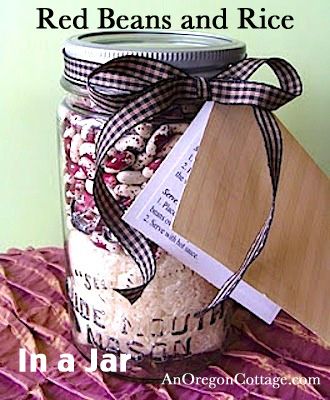 Gift in a Jar: Cinnamon Oat Pancake-Waffle Mix | An Oregon Cottage Gift In A Jar, Homemade Dry Mixes, Soup In A Jar, Red Beans And Rice, Free Printable Tags, Gift Jar, Mason Jar Meals, Beans And Rice, Wine Bottle Diy Crafts