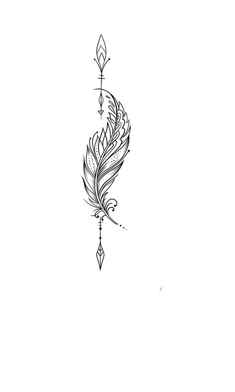 Feather Arrow Tattoo, Wall Mount Decor, Arrow Feather, Arrow Tattoo, Feather Tattoo, Tattoo Idea, Aesthetic Food, Tattoos For Women, Drawing Ideas