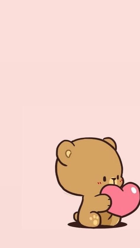 Mocha Wallpaper, Mocha, Teddy Bear, Pink