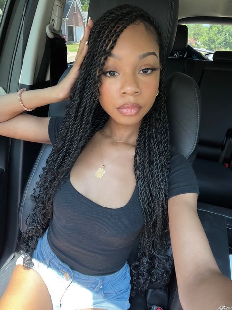 Senegalese Twist Hairstyles, Senegalese Twists, Quick Natural Hair Styles, Faux Locs Hairstyles, Cute Curly Hairstyles, Cute Box Braids Hairstyles, Quick Braided Hairstyles, Protective Hairstyles Braids, Curly Hair Styles Easy