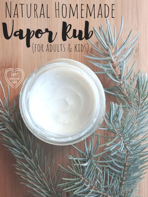 Natural Vapor Rub, Homemade Vapor Rub, Chest Rub, Oils For Health, Vapor Rub, Oil Remedies, Natural Healing Remedies, Healing Remedies, Cold Home Remedies