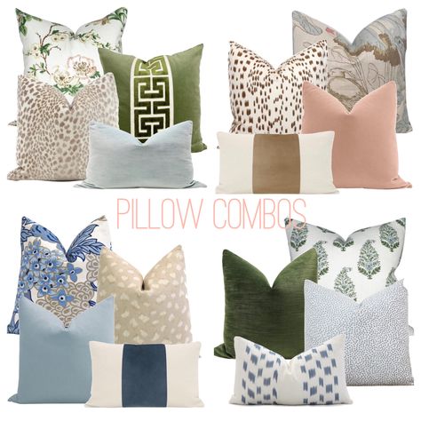 Cushion Combinations, Pillow Combinations, Throw Pillow Combinations, Interior Design Principles, Pretty Pillows, Pillow Combos, Fall Living Room Decor, Fall Living Room, Throw Pillows Living Room