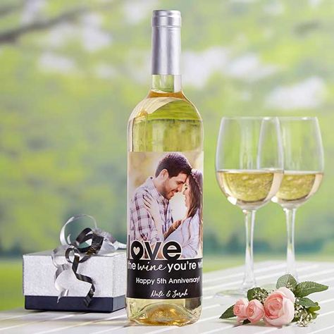 Love The Wine You're With Photo Wine Bottle Label Personalized Wine Bottle Labels Wedding, Personalized Wine Bottles Wedding, Personalize Wine Bottle Labels, Gifts For Wine Drinkers, Personalized Wine Bottle, Custom Wine Bottle Labels, Wine Accessories Gift, Liquor Bottle Labels, Custom Wine Bottles