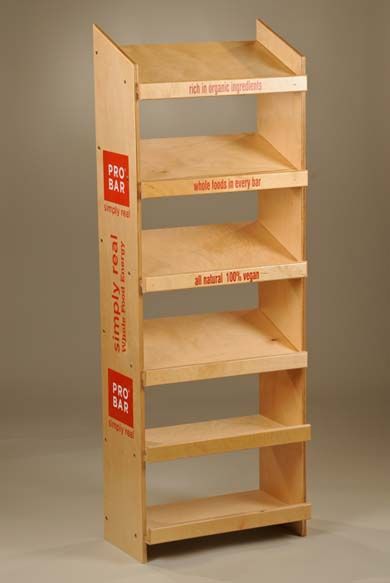 Off Shelf Display Rack for Energy Bars, Granola Bars, Snack Bars or Sports Bars Snack Rack Ideas, Snack Shelf Ideas, Bread Shelf, Bread Stand, Snack Shelf, Snack Rack, Food Rack, Food Display Stands, Bread Display