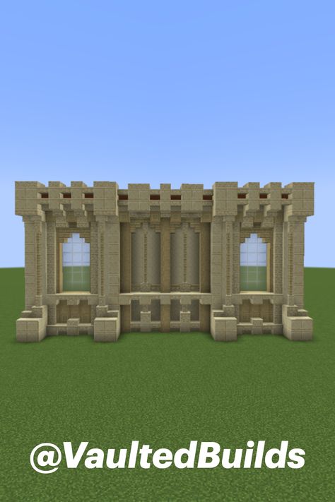 Minecraft Desert Wall Designs, Minecraft City Wall Designs, Desert Palace Minecraft, Minecraft Sandcastle, Desert Village Minecraft, Minecraft Desert Builds, Minecraft Detailing, Minecraft Castle Walls, Nether Hub