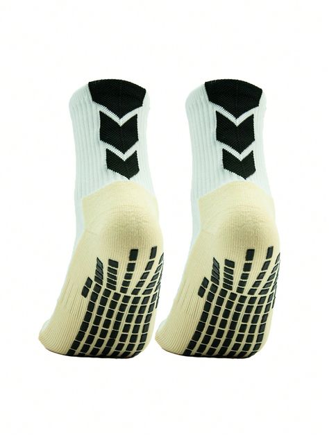 2 Pairs Adult Mid-Calf Adhesive-Dot Football Socks, Moisture-Wicking, Anti-Slip, Wear-Resistant Sports Socks For Men White    Knitted Fabric Geometric    Men Socks, size features are:Bust: ,Length: ,Sleeve Length: Mens Sports Socks, Shein Men, Football Socks, Men Socks, Sports Socks, Socks For Men, Casual Athletic, Calf Socks, Dark Jeans