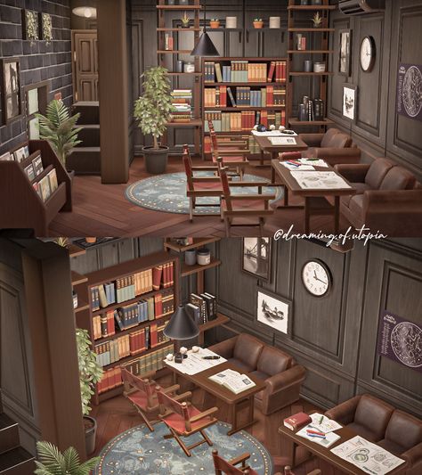 Animal crossing happy home paradise library cozy reading corner interior Acnh October, Cozy Library Room Ideas, Cozy Library Room, October Prompts, Animal Crossing Happy Home Paradise, Cozy Reading Room, Corner Library, Surrounded By Books, Library Corner