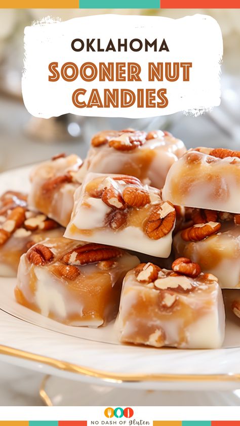 Dive into the irresistible world of Oklahoma Sooner Nut Candies! A symphony of creamy textures and nutty goodness that captures the essence of heartwarming delight. Elevate your dessert game and create cherished memories with this recipe. Perfect for indulgent moments and sharing with loved ones. Ready to savor the magic? Get the recipe here and let sweetness unfold. Candy Truffles, Candy Recipes Homemade, Christmas Candy Recipes, Homemade Candies, Candy Desserts, Fudge Recipes, Sweets Desserts, Candy Recipes, Dessert Ideas