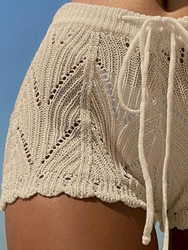 Shorts Cover Up, Knit Bathing Suit Cover Up, Knit Beach Shorts, Cute Swimsuit Coverups, Beach Knitwear, Knit Beachwear, Beach Cover Up Crochet, Cover Up Crochet, Crochet Beach Cover Up