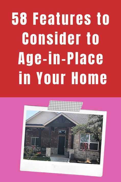 Do you plan to stay in your current house long-term? Who knows. But it's nice to have the option. Seniors might want to consider these universal design concepts if they think they might want to age in place. Men Thoughts, Senior Lifestyle, Age In Place, Care Giver, Retirement Advice, Caregiver Resources, Elder Care, Senior Activities, Family Caregiver